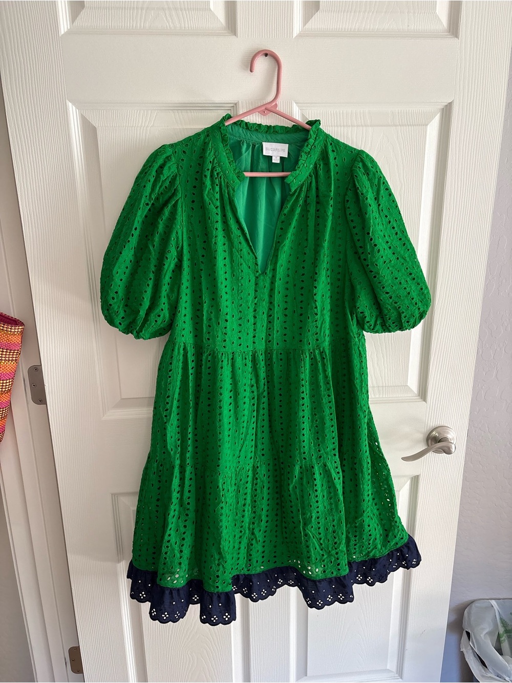 sugar lips dress eyelet medium